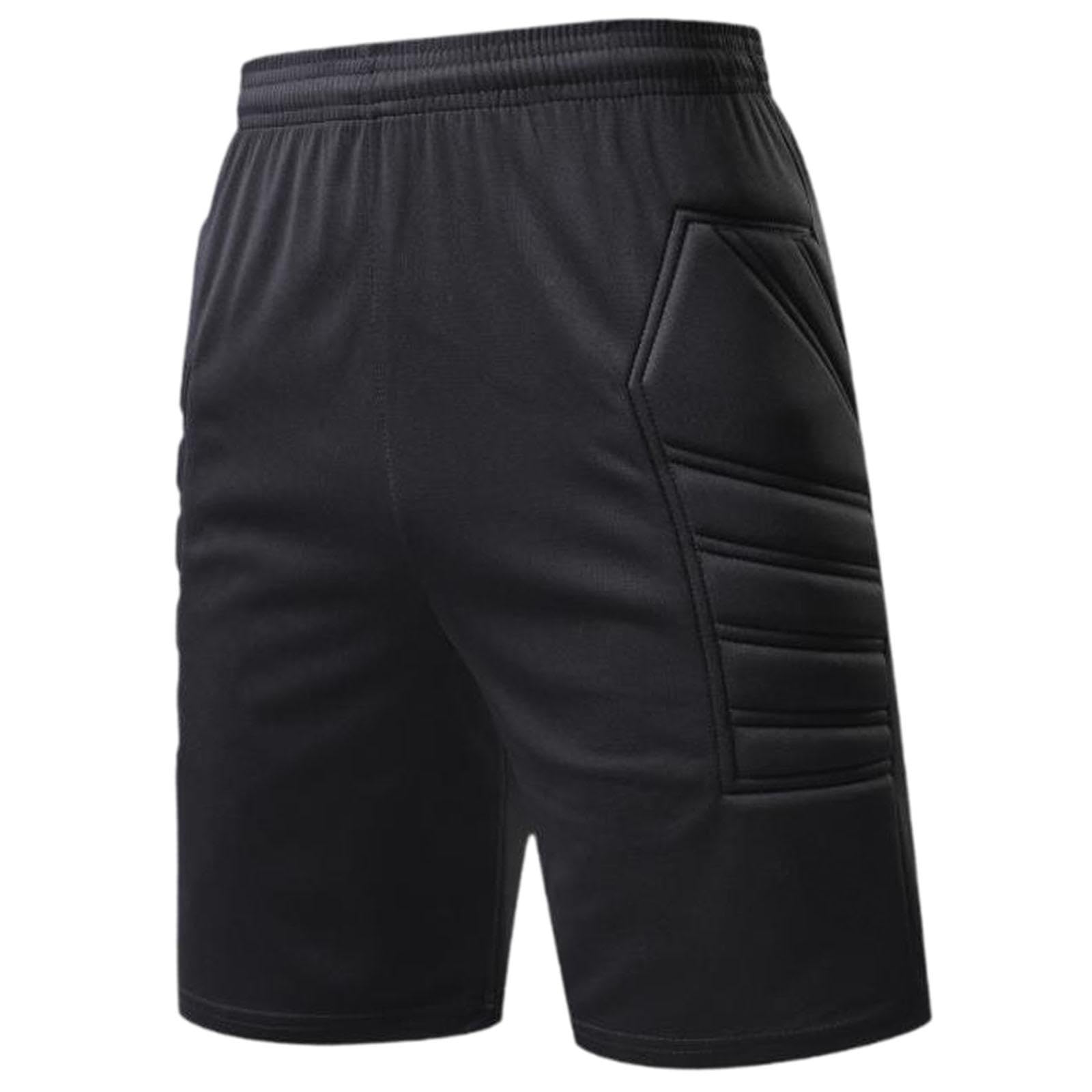 Milageto Short de Protection de Gardien de But de Football Polyvalent et Respirant avec Rembourrage en éponge