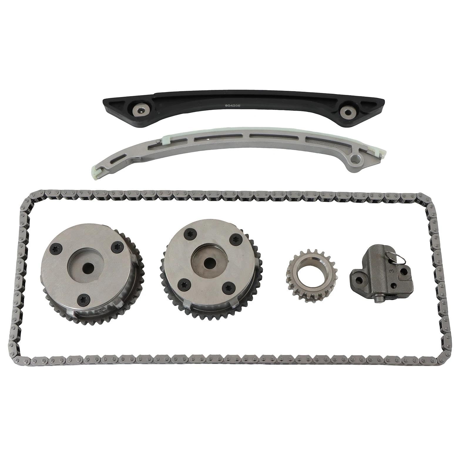 Kit Catena Di Distribuzione + 2 VVT CJ5E6C525AD + CJ5E6C524AD Per Range Rover Per Evoque Per Freelander .0L 11-18 Riparazione Auto Pignone catena