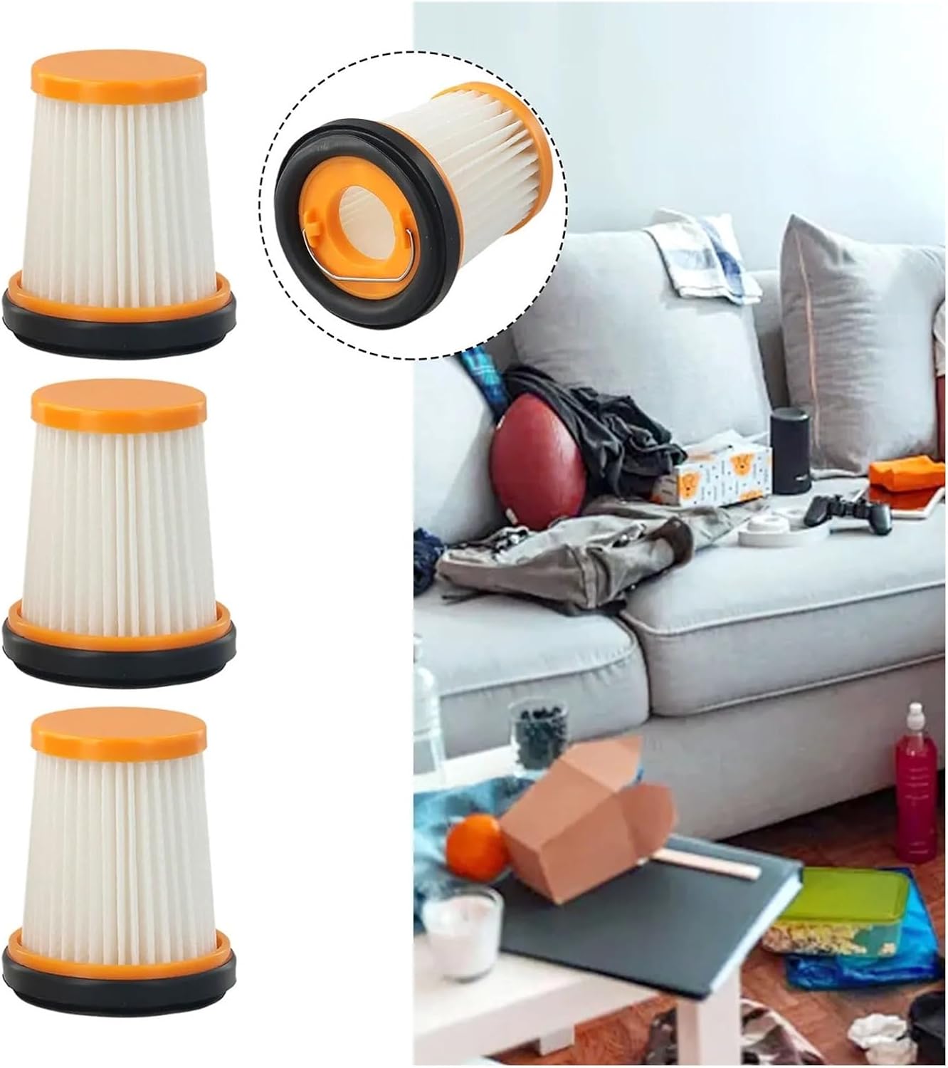 Handheld Vacuum Cleaner Filter, Compatible For Shark WV200EU WV251EU, Robot Vacuum Filter Replacement