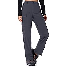 Women's-Hiking-Pants-Convertible Quick-Dry-Stretch-Lightweight Zip-Off Outdoor Pants with 5 Deep Pockets