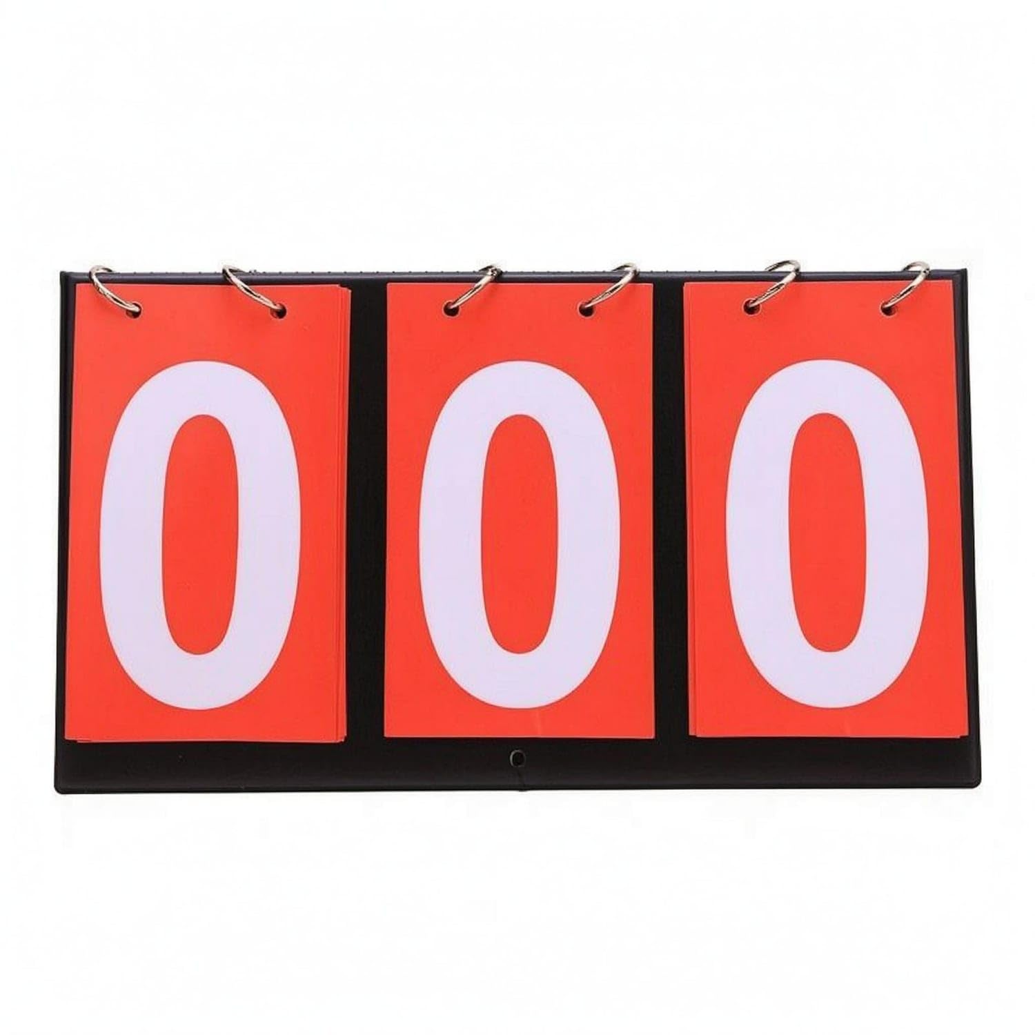 Spiral-Bound-Bound Manual Flip Scoreboard White Red Large | Manual Operation Visible Numbers Game Practical Large Red-image-41