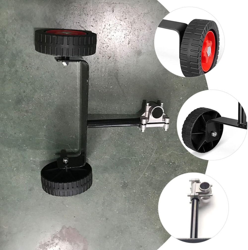 Angoily Lawn Mower Support Wheel Replacement 13-Inch Portable Side Mount Caster for String Trimmers Garden Cart Accessories