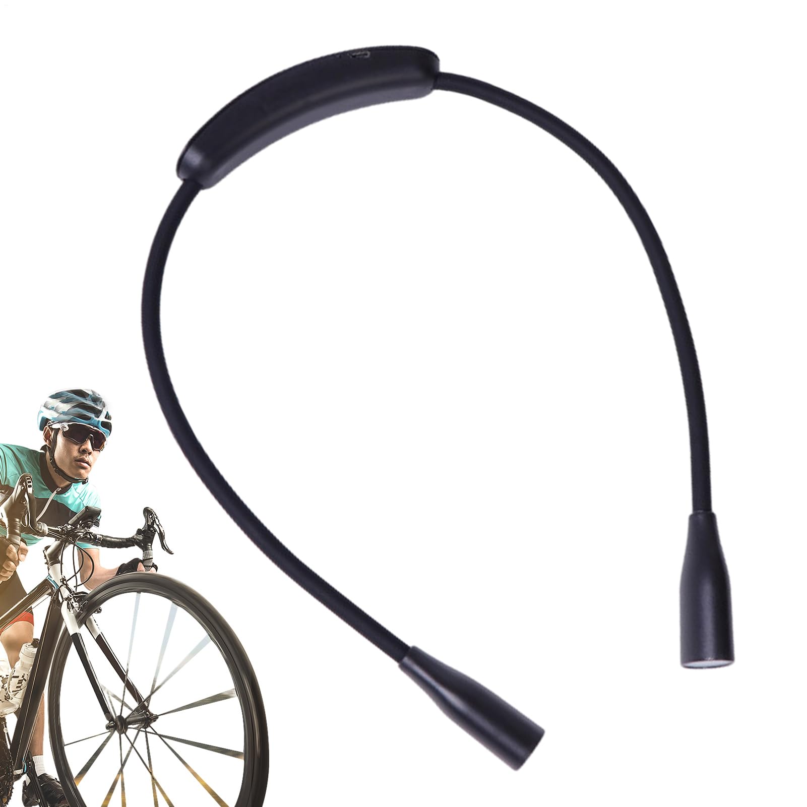 Luz de lectura de cuello LED - Lámpara de libro portátil recargable USB, iluminación flexible de mano, viga de cuidado de los ojos | Marco liviano con brazos ajustables para acampar para reparar el tr