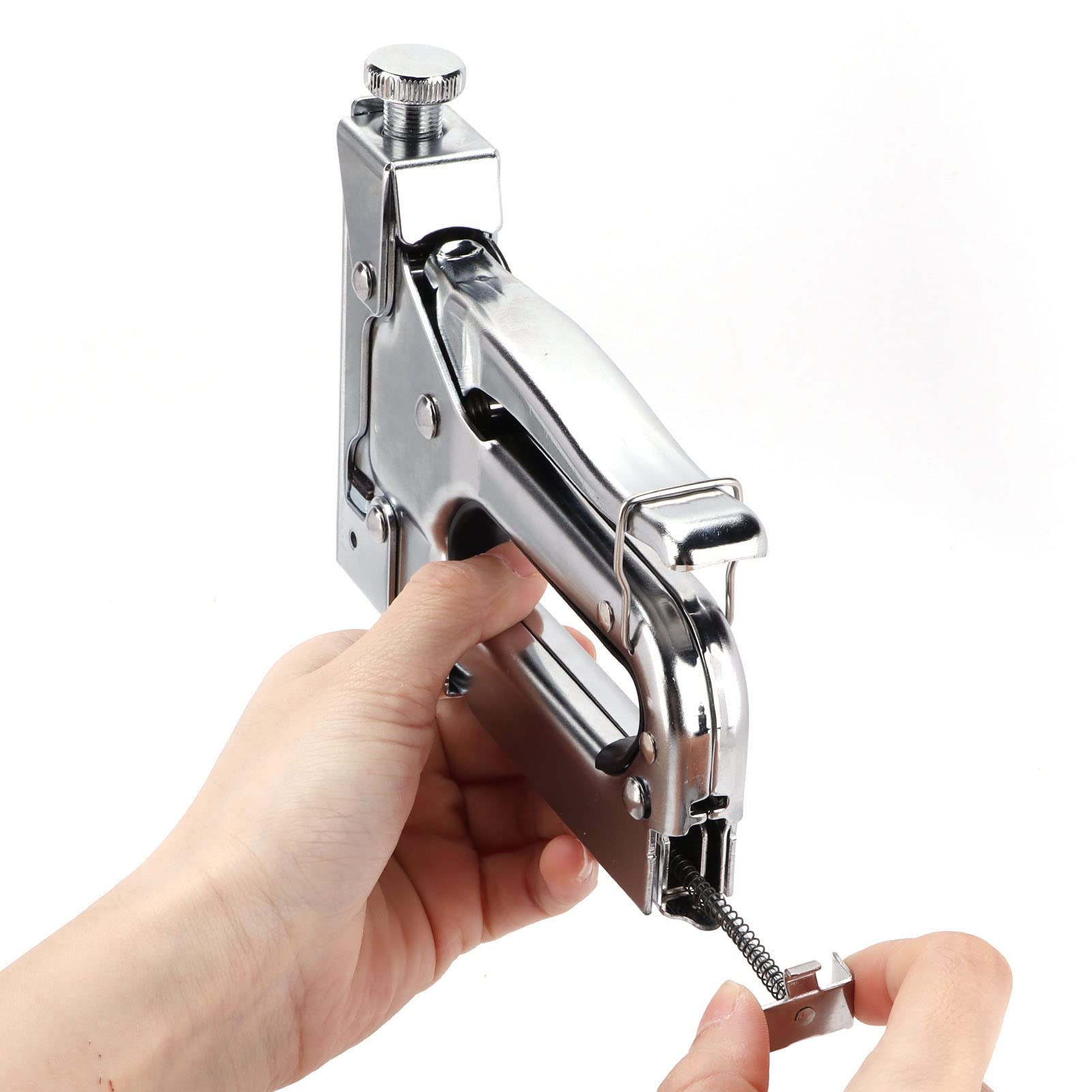 Kit pinzatrice manuale per graffatrici per carichi pesanti con funzione di rimozione dei chiodi per la lavorazione del legno, cornici e cartoni per pittura a olio, materiale in
