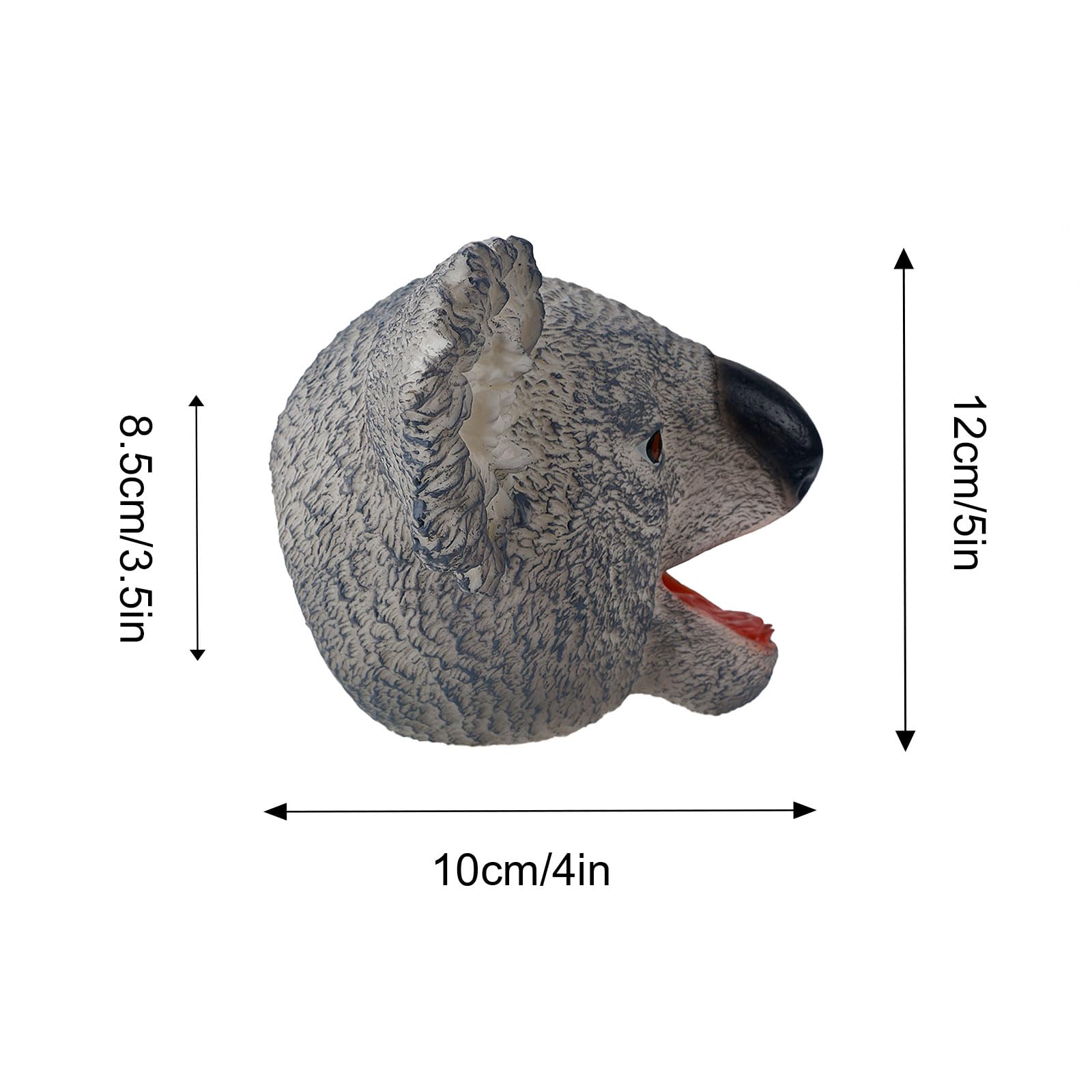 Andux Animal Hand Puppet Realistic Soft Rubber Interactive Role Play Hand Puppet Toys DWSO-01 (Koala) - Image 2