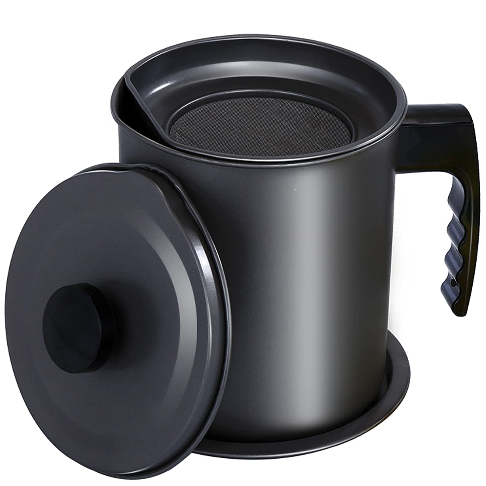 Keouke - Contenedor de grasa para tocino con colador