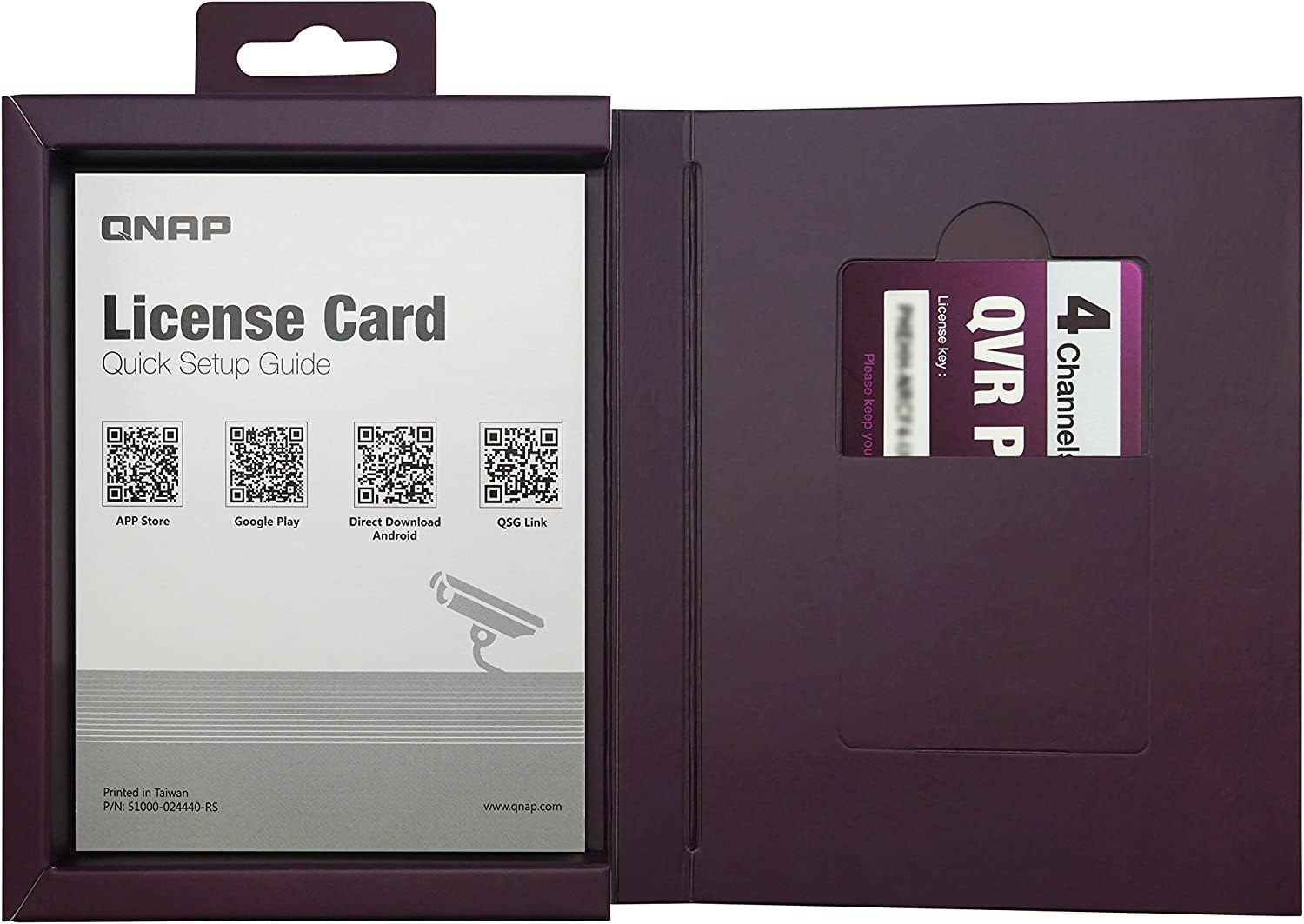 QNAP LIC-SW-QVRPRO-4CH 4 Channel license (QVR Pro Gold is required)