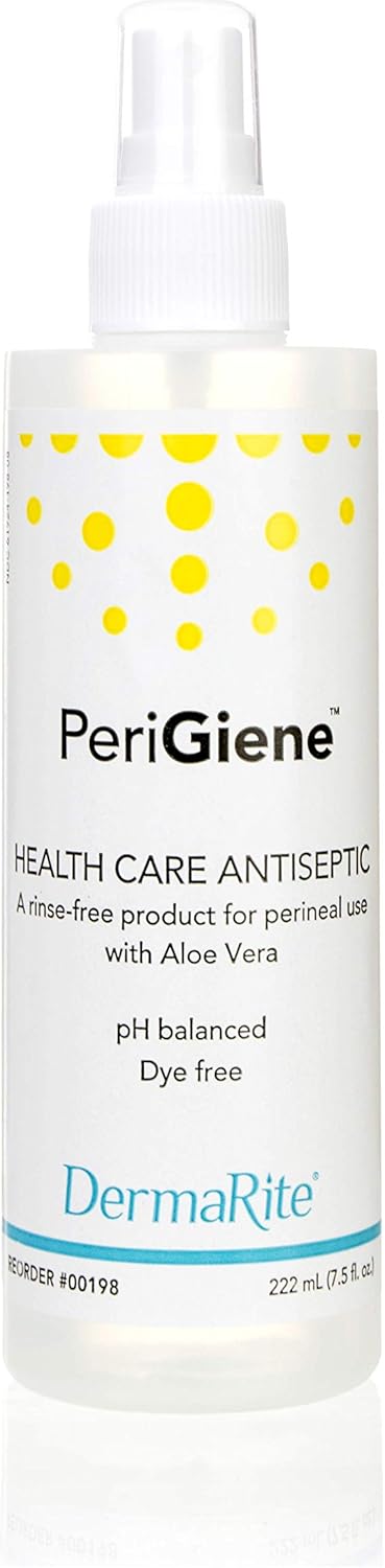 PeriGiene Antimicrobial No-Rinse Perineal Cleanser 7.5 Ounce Spray Bottle: Health & Personal Care