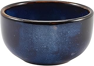 Genware BW-PBL11 Terra - Cuenco redondo de porcelana, color azul aguamarina, capacidad de 360 ml, diámetro de 115 mm, paquete de 6