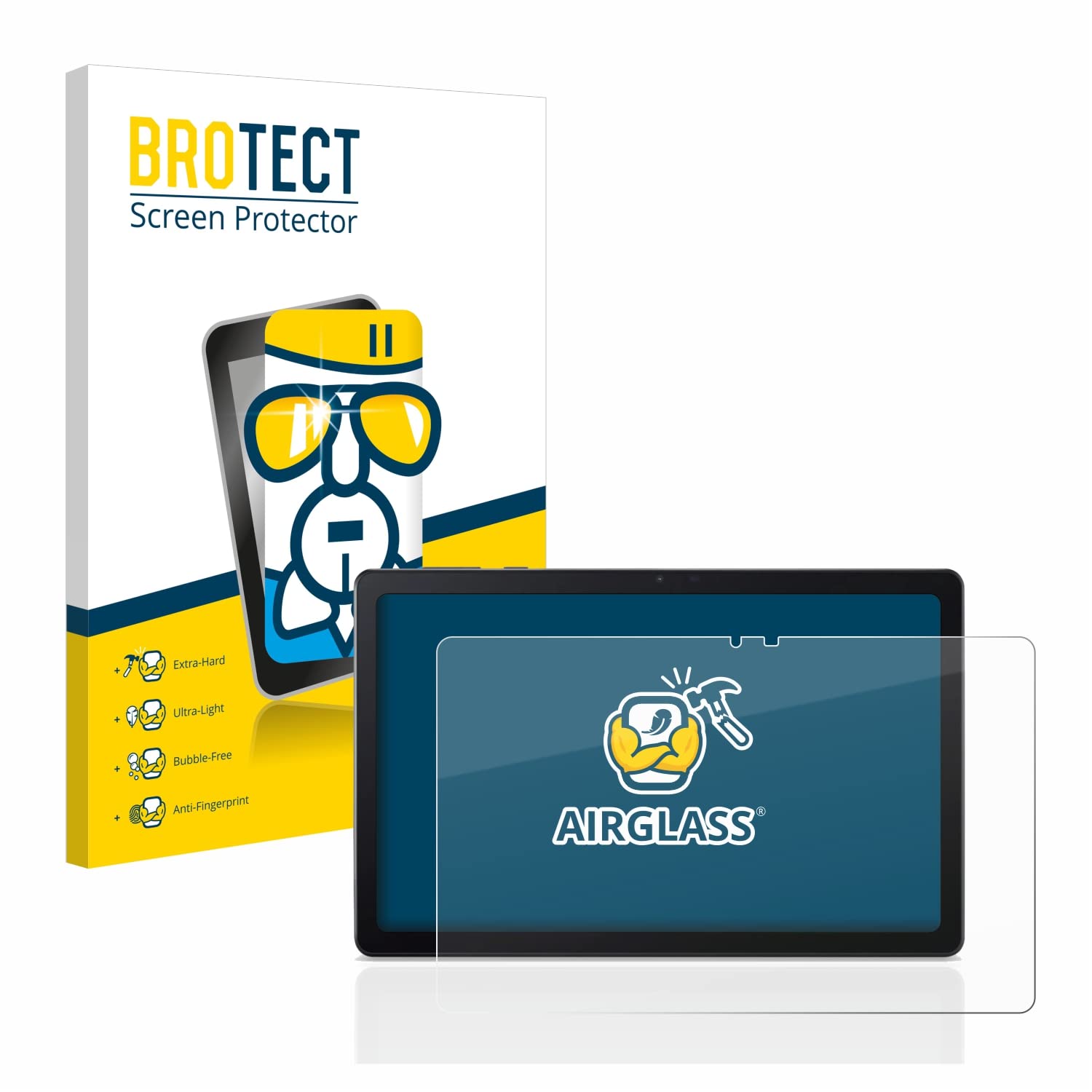 BROTECT AirGlass Schermbeschermer Voor Acer Iconia Tab P10 – Hybride Glas Met 9H-hardheid, Ultradun, Antivingerafdruk En Bubbelvrij Aanbrengen – Made In Germany 4 miniatura