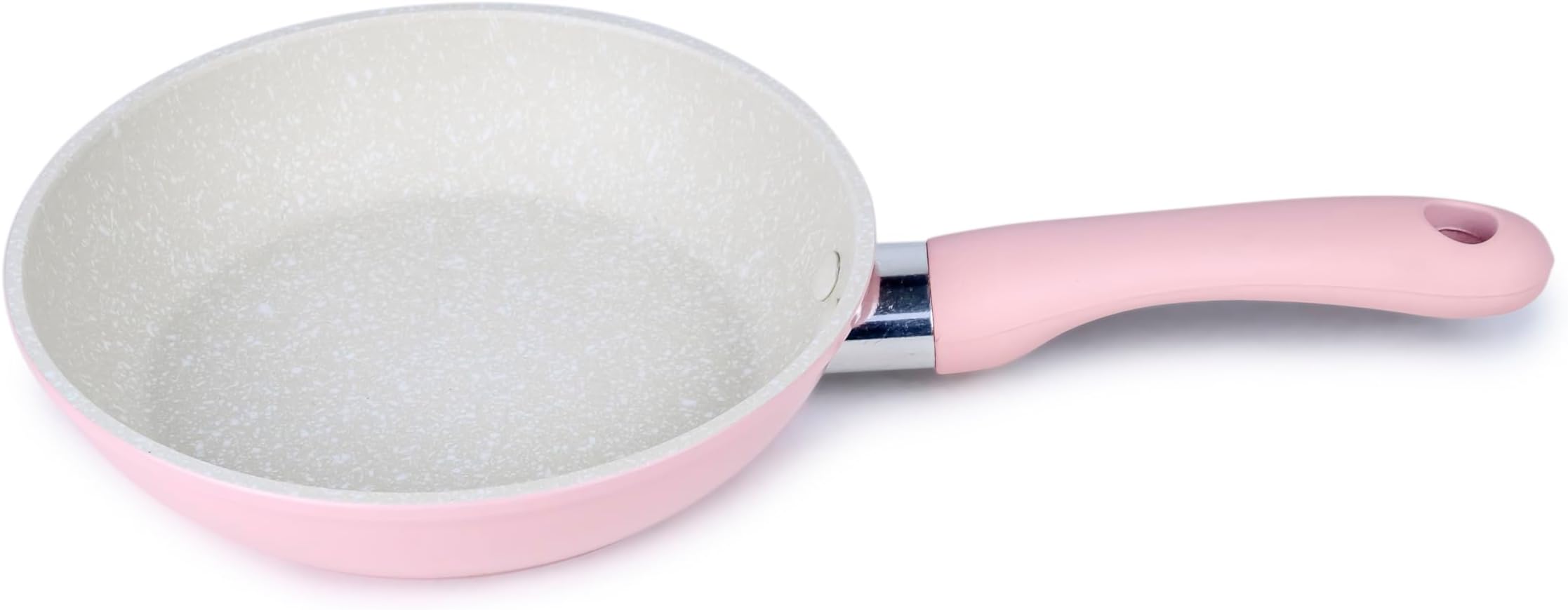 Mini Frying Pan Poele Wilson 14cm, Non- Stick Marble Coating-Pink (MPD-134CX) - Very Small