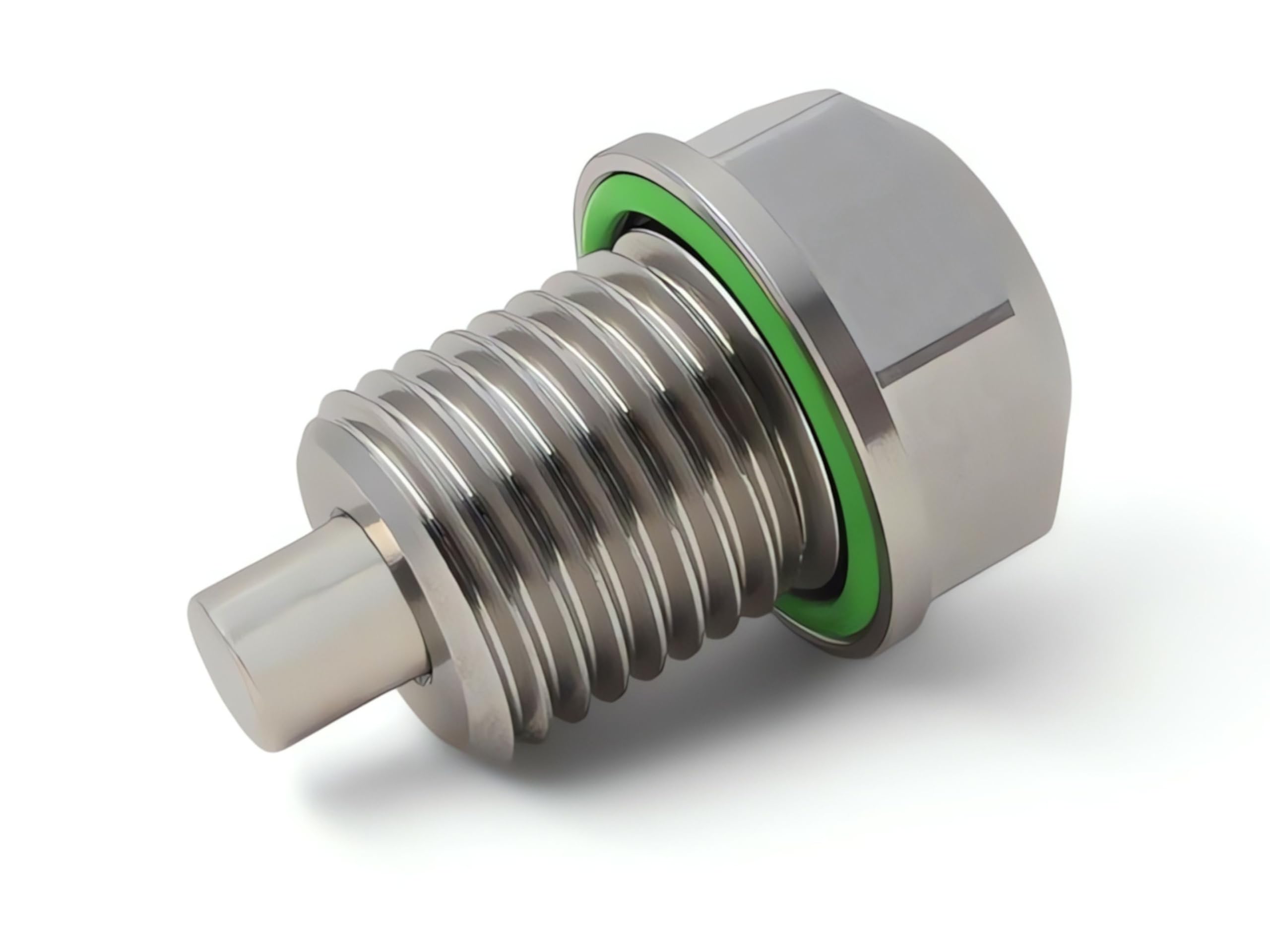 M14x1.5 Magnetic Oil Drain Plug for Engine, Transmission - Universal Replacement - Fits Most Cars,Motorcycles,Boats (Stainless Steel)