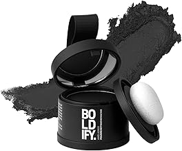 BOLDIFY Hair Root Powder (Black), Instant Root Touch-Up Powder, Grey Hair Camouflage, Natural Result 4 g