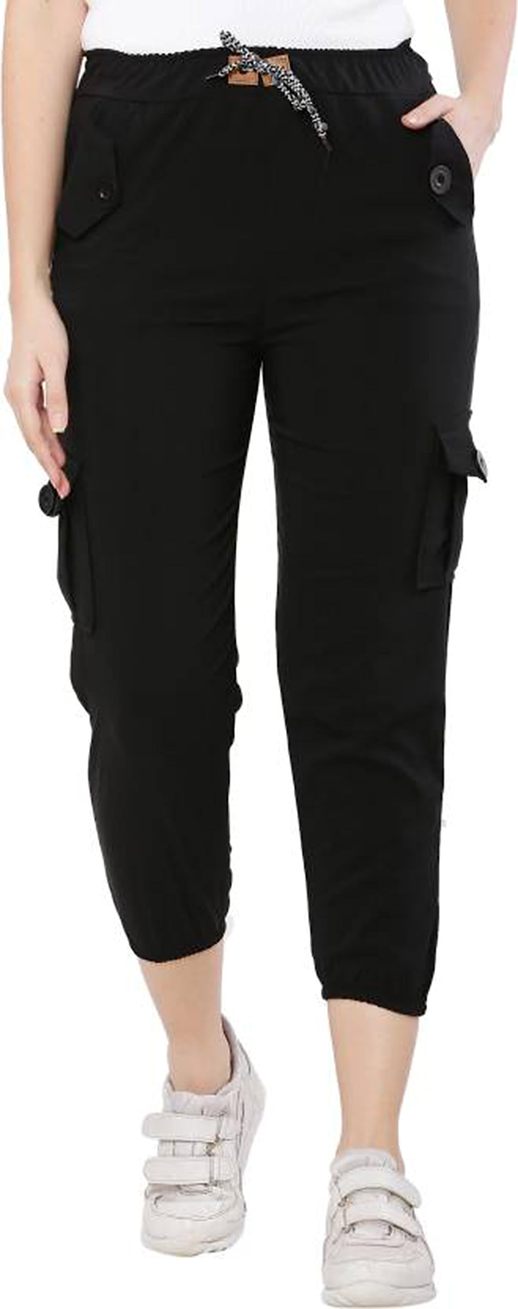 ktdd trading Trusha Dresses Women's and Girl's Cotton Slim Fit Cargo Joggers Track Pants with 4 Pockets/Comfort Fit Cotton Blend Jogger Pants-picture-41