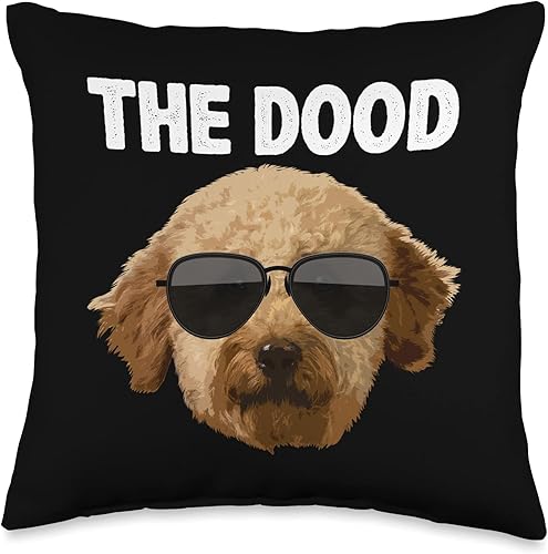 Miniatura 5 de Labradoodle Gift Golden Doodle Accessories  Stuff Cool Design - Almohada Goldendoodle para hombres y mujeres 18 x 18 pulgadas multicolor