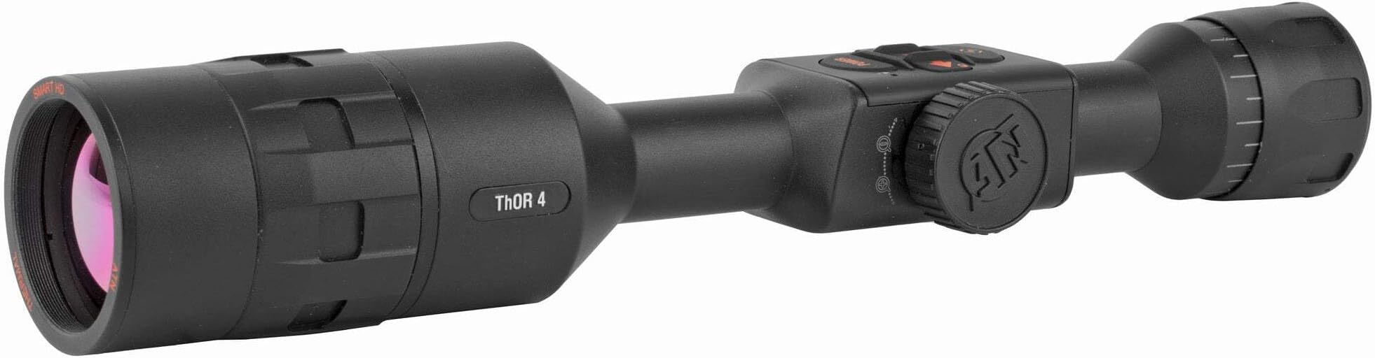ATN Thor 4 Smart HD Thermal Hunting Scope w/New gen Sensor, Built-in Ballistics Calc, Video Record, Wi-Fi, 18hrs+ Battery