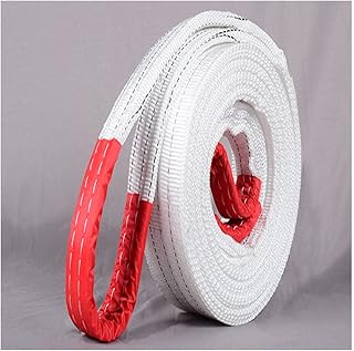 Lift Sling Straps Durable Heavy Duty Flat Eye Lift Sling 1-5T Capacity Lifting Straps Nylon Recovery Strap Web Sling Heavy Multi-Layer Weaving Lifting Straps (Color : 2T, Size : 1M)