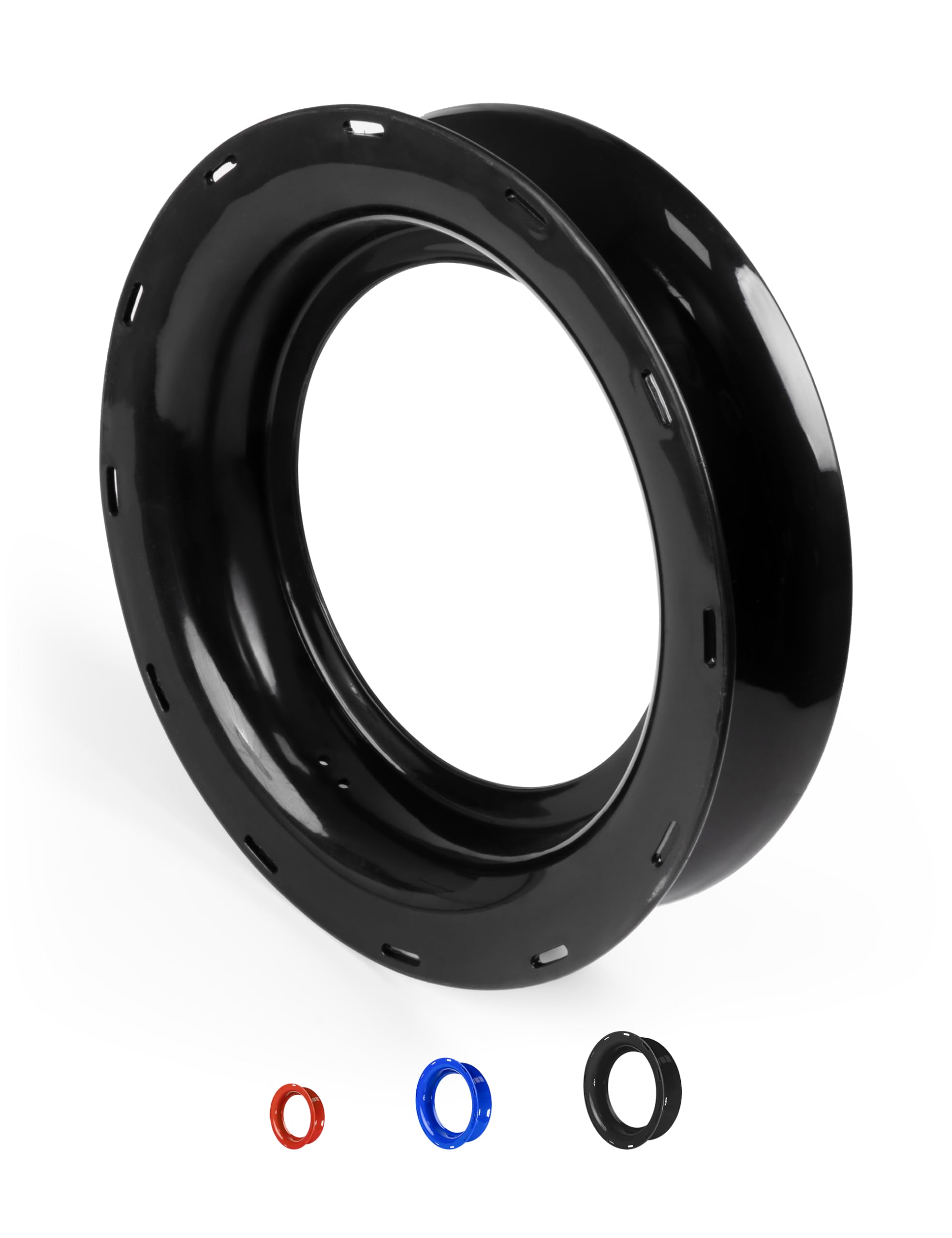 BLUEWING 9in Fishing Yoyo Spool Cuban Hand Reel Yo-yo Spooler for Line and Leader Storage Fishing Coiling Plate, Black