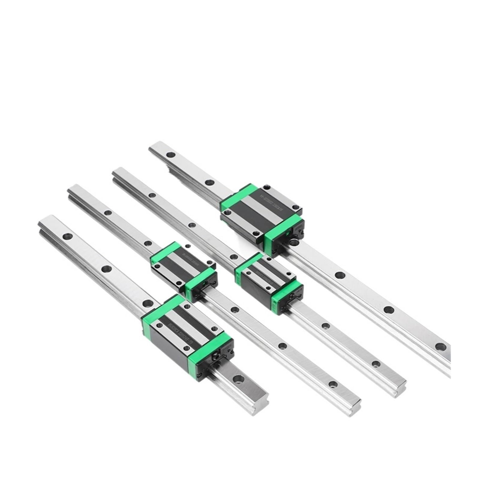 Carril Lineal, guía Deslizante Lineal Guías lineales 2PCS Carril guía HGR15 4PCS Bloque Deslizante HGH15CA