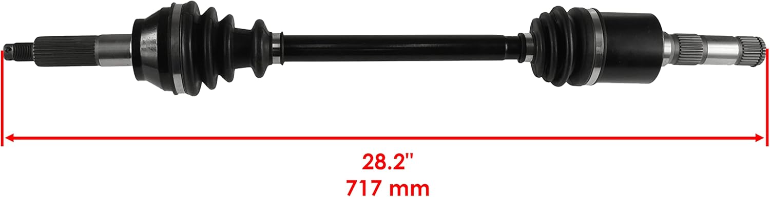 Caltric Rear Left and Right Cv Joint Axle with Bearing Compatible with Polaris Ranger 700 4X4 Efi 2007 2008 2009 / Ranger 800 6X6 Efi 2010-2017