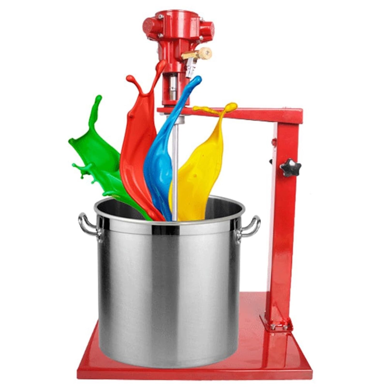 Miscelatore Pneumatico per Vernici, agitatore per Vernici liquide in Acciaio Inossidabile da 5 galloni/20 Litri, velocità 1500-2600 Giri/min, Pressione del(