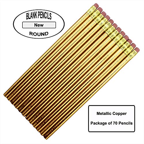 Lápices EZPENCILS & GIFTS paquete x70 color cobre metálico miniatura 2