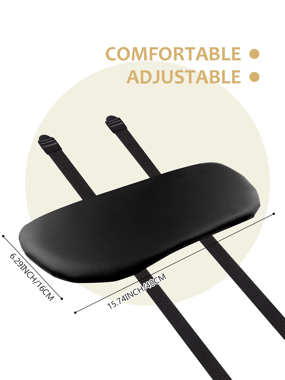 Reposabrazos colgante de esponja suave para mesa de masaje, soporte para brazos colgantes, soporte para reposabrazos, soporte para mesa de masaje, spa, salón de belleza, cama (negro) 2