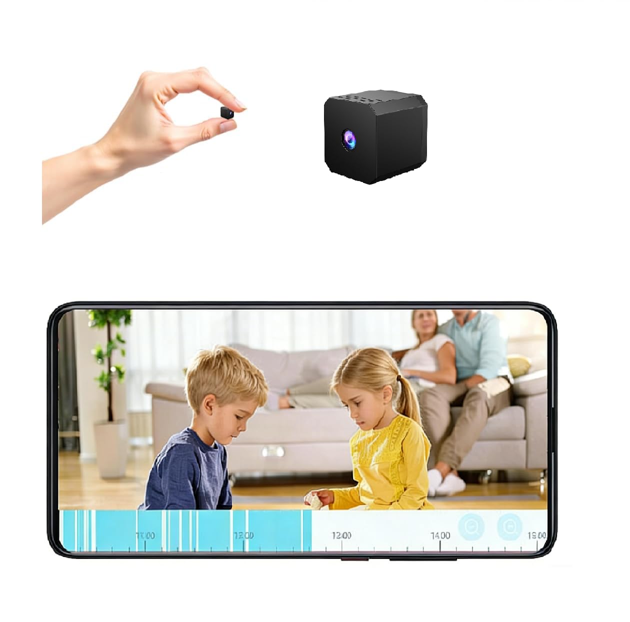 Hidden Spy Camera for Home Use Mini Security Wireless WiFi Camera HD 1080P Outdoor Indoor Night Vision Cam