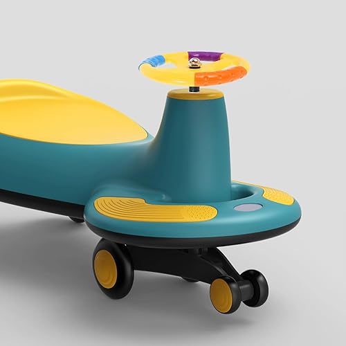 Miniatura 5 de Alipis Volante de juguete para niños para asiento trasero de automóvil, simulación, volante de conducción para niños de 16.5 pulgadas, juguete de