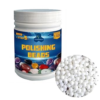 1.5LB Polishing Beads - Step5 Dedicated Polishing Beads - Mirror Polishing Super Wear-Resistant Finish - Tumbling Filler Media, Reusable Ceramic Pellets Media