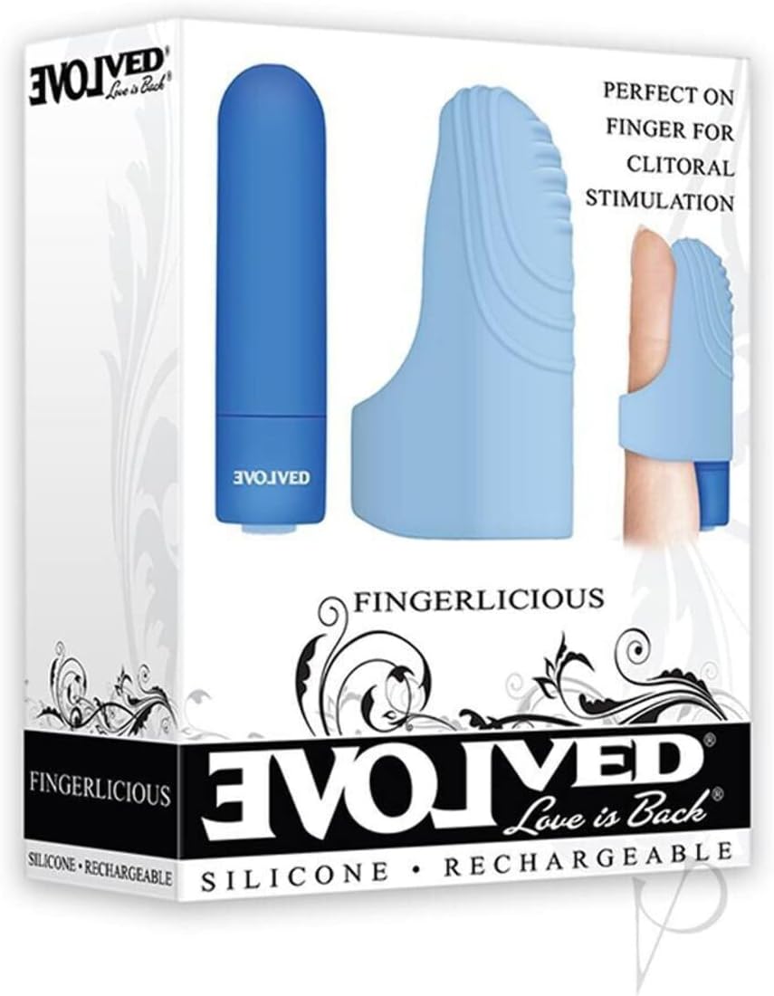 Evoled Love is Back Fingerlicious Blue Finger Vibrator