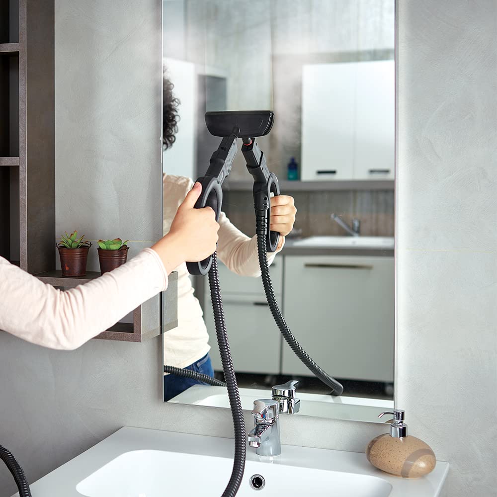 Polti Vaporetto Smart 35 Mop Limpiador a Vapor con Cepillo Vaporforce, Caldera de Alta Presión de 3.5 Bar, 1800 W, 1.6 litros, plástico, Acero Inoxidable, Verde