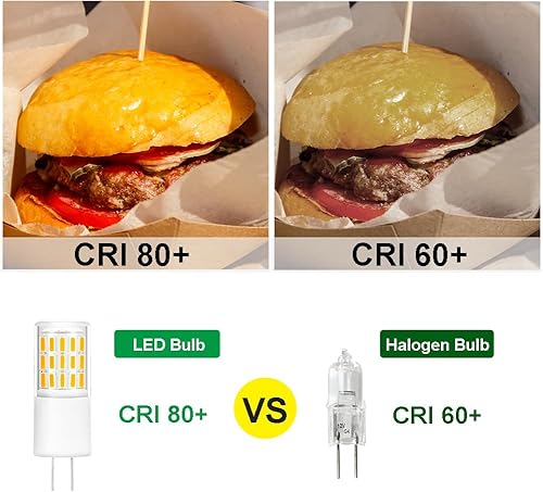 Miniatura 5 de Bombilla LED G4 G4 de 4 W, reemplazo de bombilla halógena G4 de 30 W, 12 V-24 V, 4000 K luz natural blanca no regulable, paquete de 10 bombillas