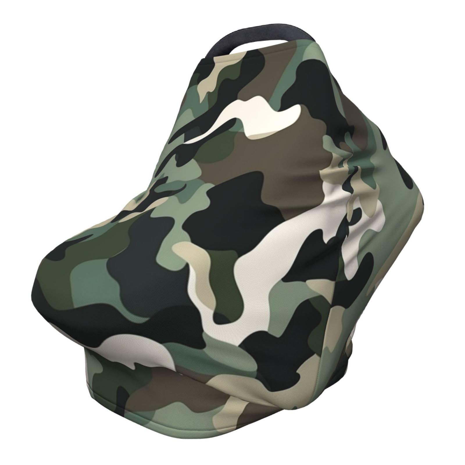YPPAHHHH Baby Car Seat Cover Camouflage Pattern Military Camo Infant Carseat Canopy for Boys Girls Breathable Stroller Chair Cover Stretchy Breastfeeding Nursing Cover for Moms : Baby