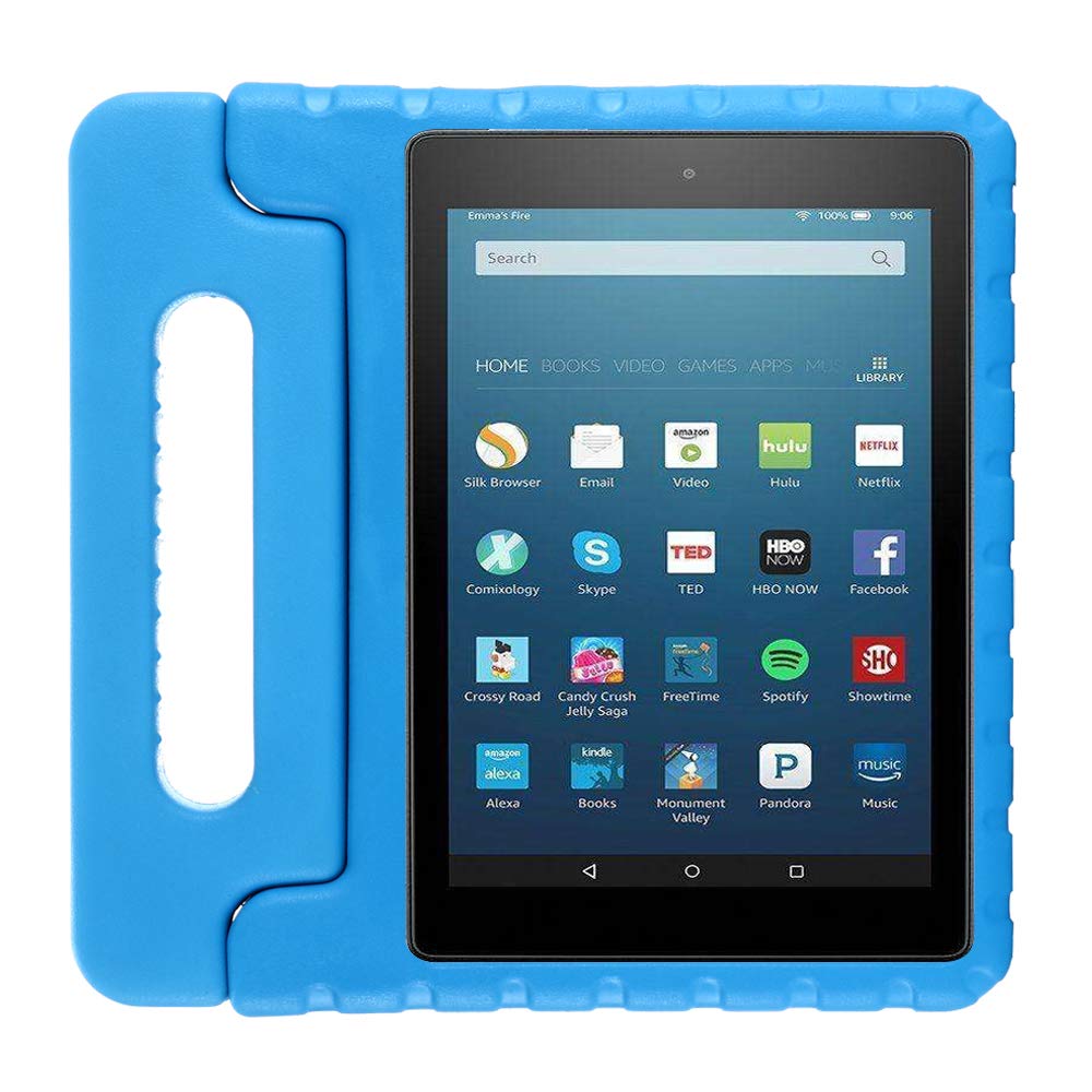 QANG Cover Amazon Fire HD8 2020 Shockproof Protective Case with Stand for Kids for Amazon Fire HD8 2020 Tablet (Blue)