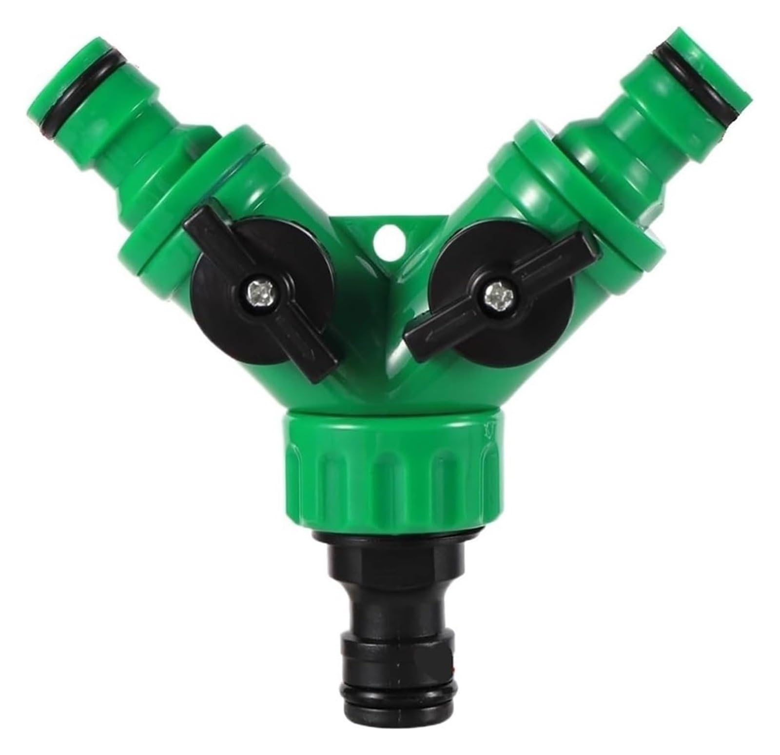 Evwgnpqrv Green C Faucet Hose Splitter, Double Y-Type Shunt Garden Hose Splitter 2 Pack Green(Green C)