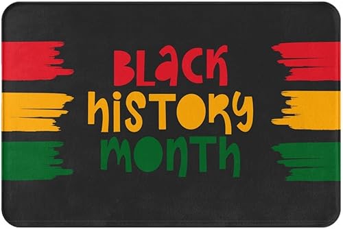 Tapete para el día de San Valentín, tapete para el mes de la historia negra 2023, tapete para puerta de entrada, tapete de bienvenida, tapete para