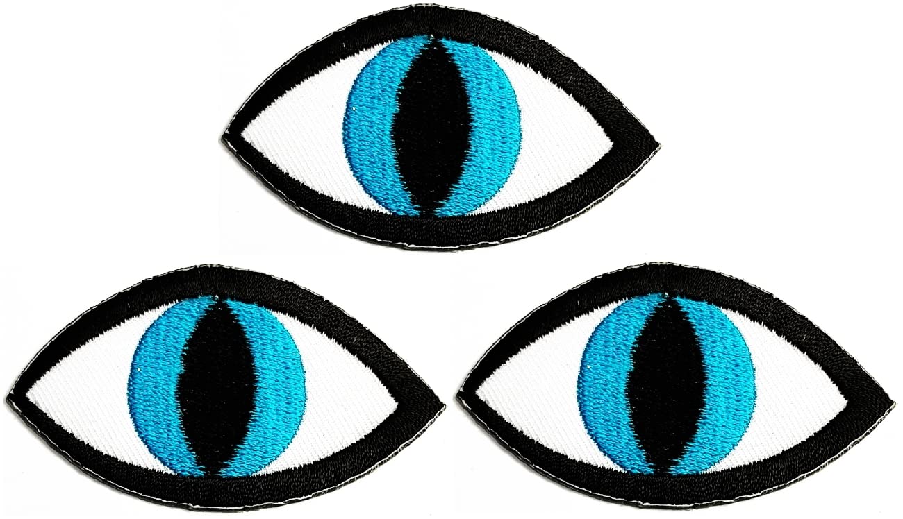 Evil Eye Embroidered Iron-On/Sew-On Patch – Protective Symbol For Jackets, Jeans, Bags