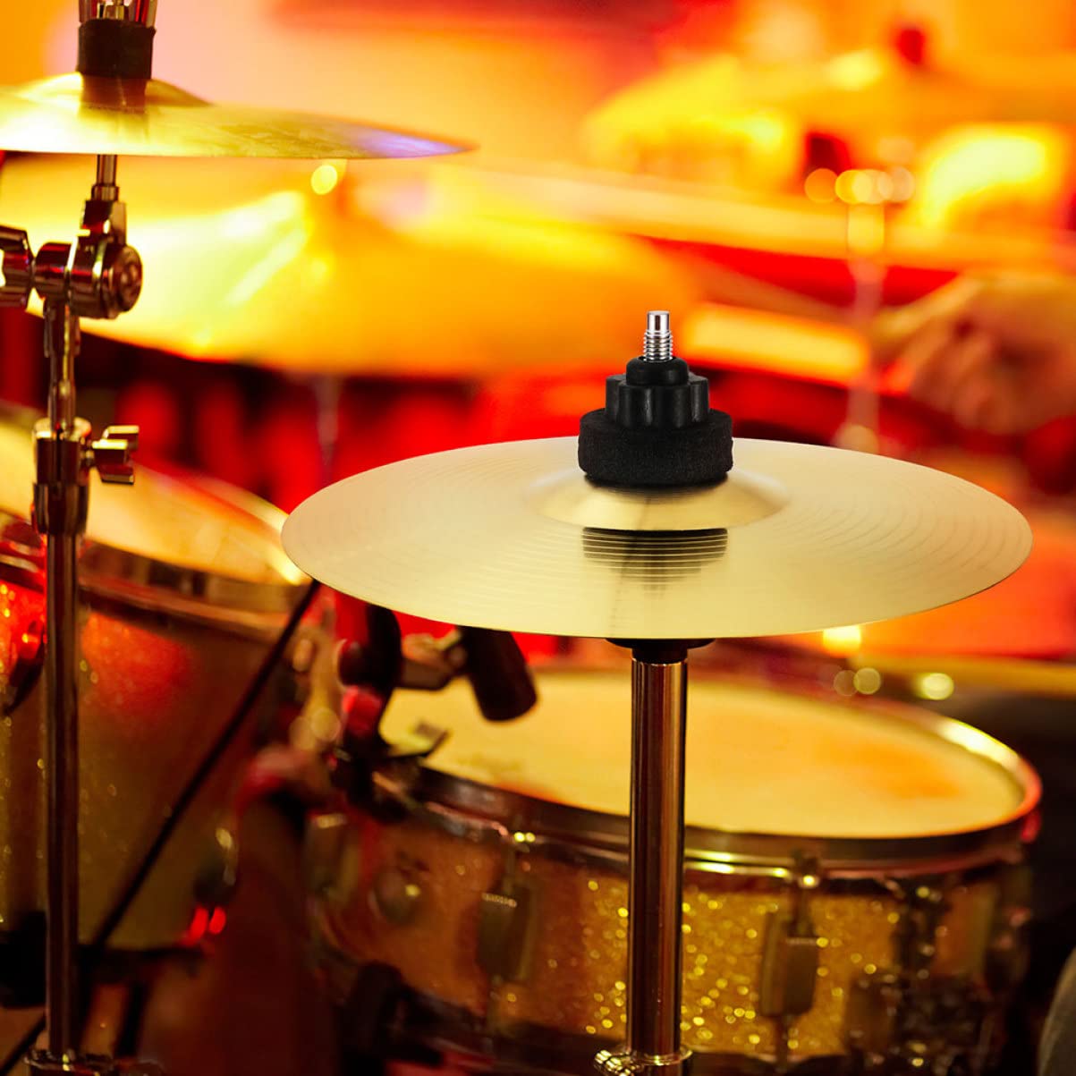 Toddmomy Practical Drum Cymbals 2pcs Brass Crash Cymbals Jazz Drum Part Sturdy Easy Installation