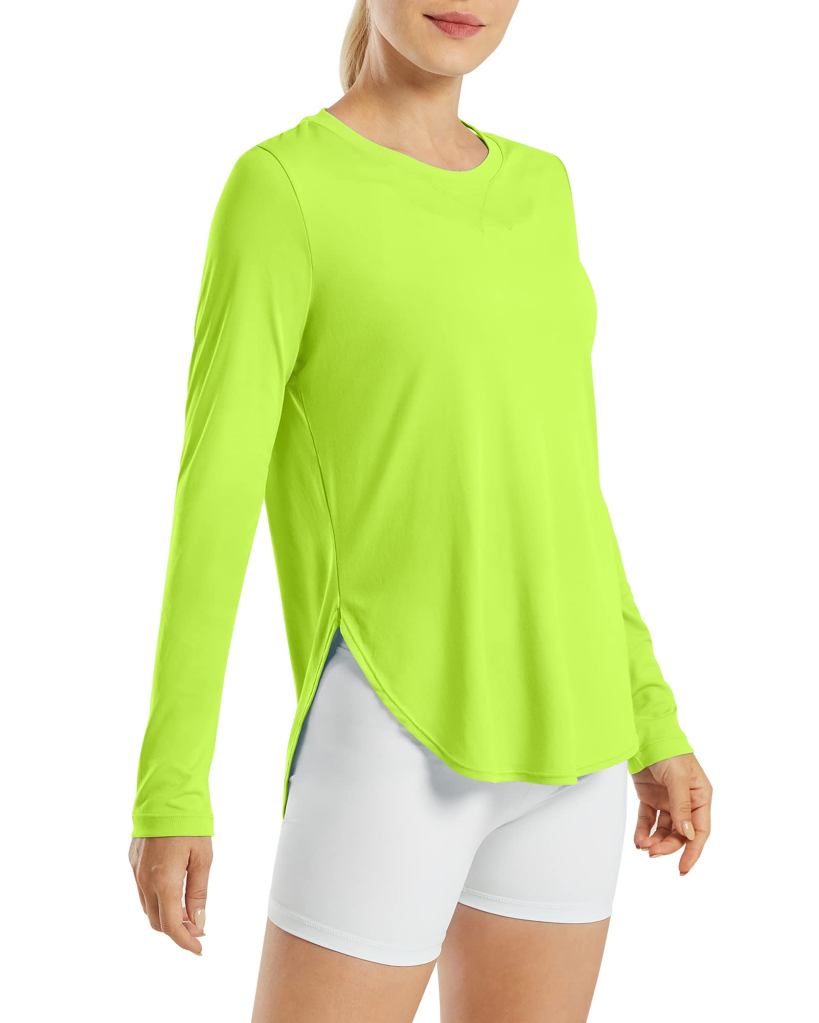 G4Free Women's UPF 50+ UV Shirts Long Sleeve Workout Sun Shirt Outdoor Gym Hiking Tops Quick Dry Lightweight — view 9