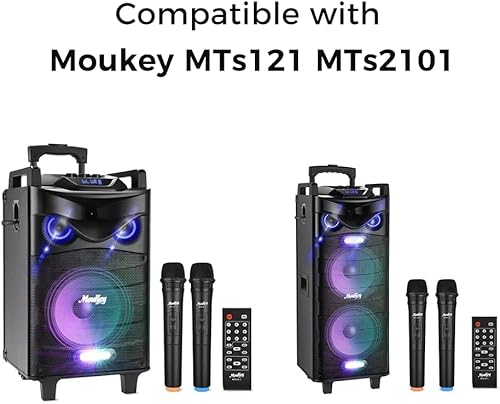 Miniatura 2 de CASIMY Cable de alimentación adaptador compatible con Moukey MTs12-1 MTs121 MTs210-1 MTs2101 200W 280W máquina de karaoke inalámbrica sistema PA 12"
