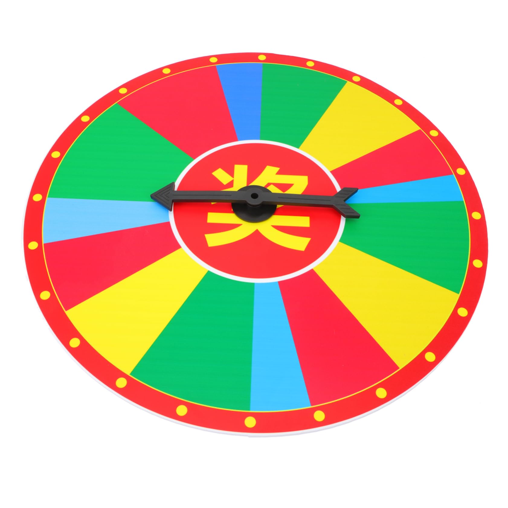 Toyvian Round Wall Hanging Prize Wheel Reusable Draw Game Prop for Parties Celebrations Game Nights Easy Wall-Mounted Design Slots for Exciting Raffles