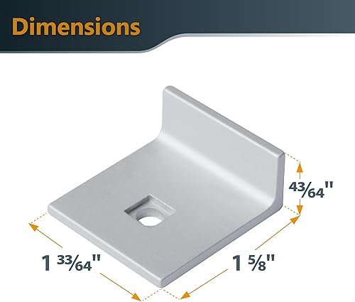 Miniatura 8 de POWERTEC 71821 Kit de parada corta bidireccional, bloque de tope de pista en T para carpintería en T, lijado y enrutamiento, 4 unidades