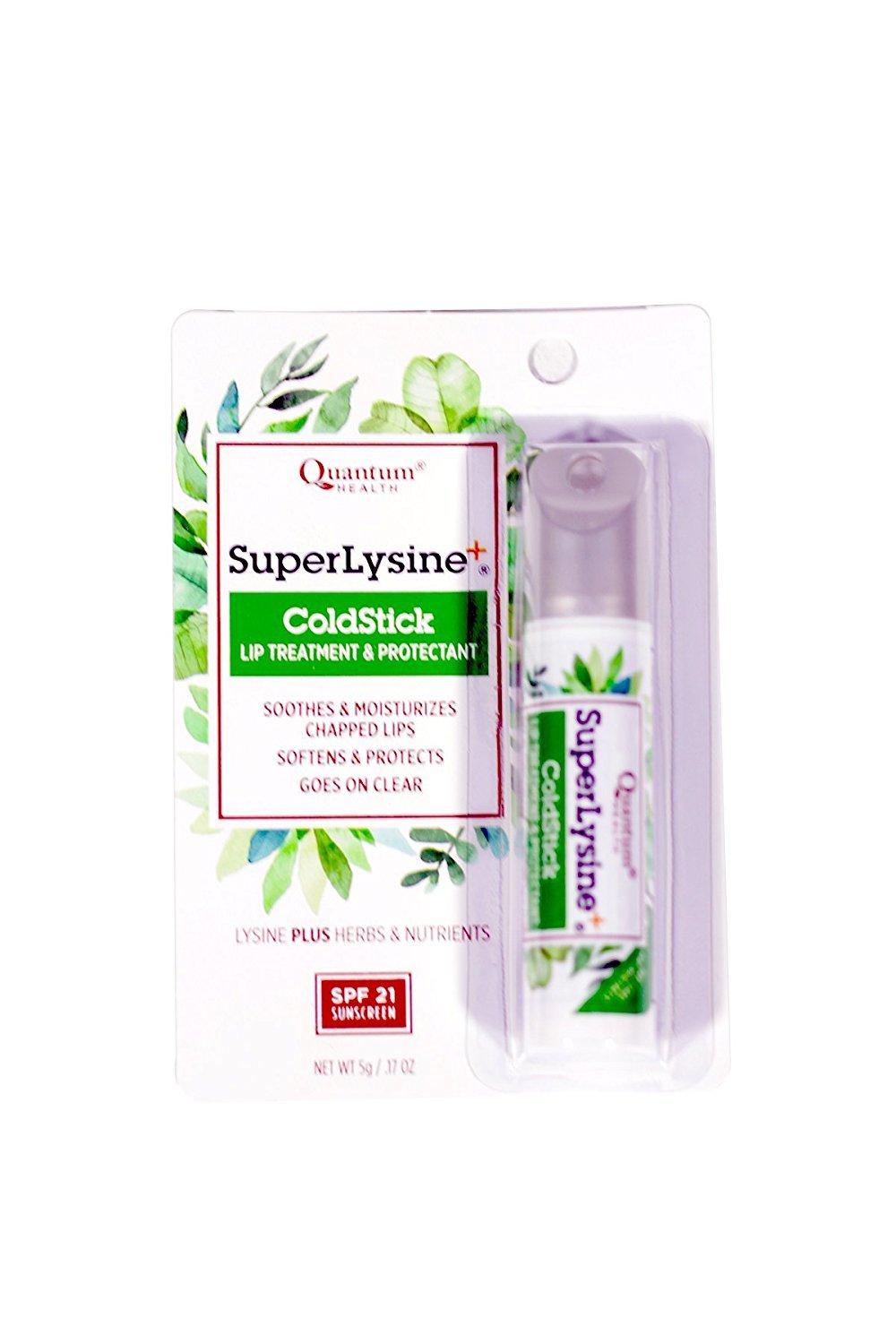 QuantumSuper Lysine Plus+ ColdStick, SPF 21, Regular 0.17 oz (Pack of 2)
