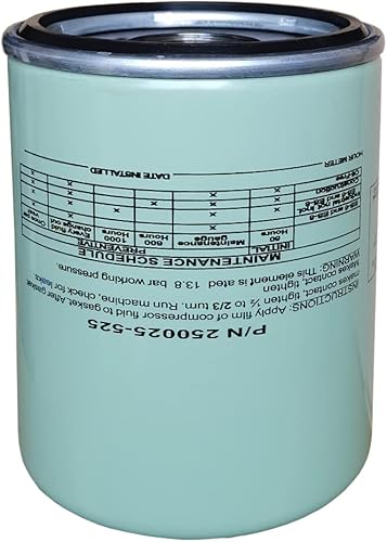 Miniatura 2 de 250025-525 conveniente para el filtro de aceite del compresor de aire, piezas de recambio filtro de refrigerante de aceite P/N250025-525 P176324