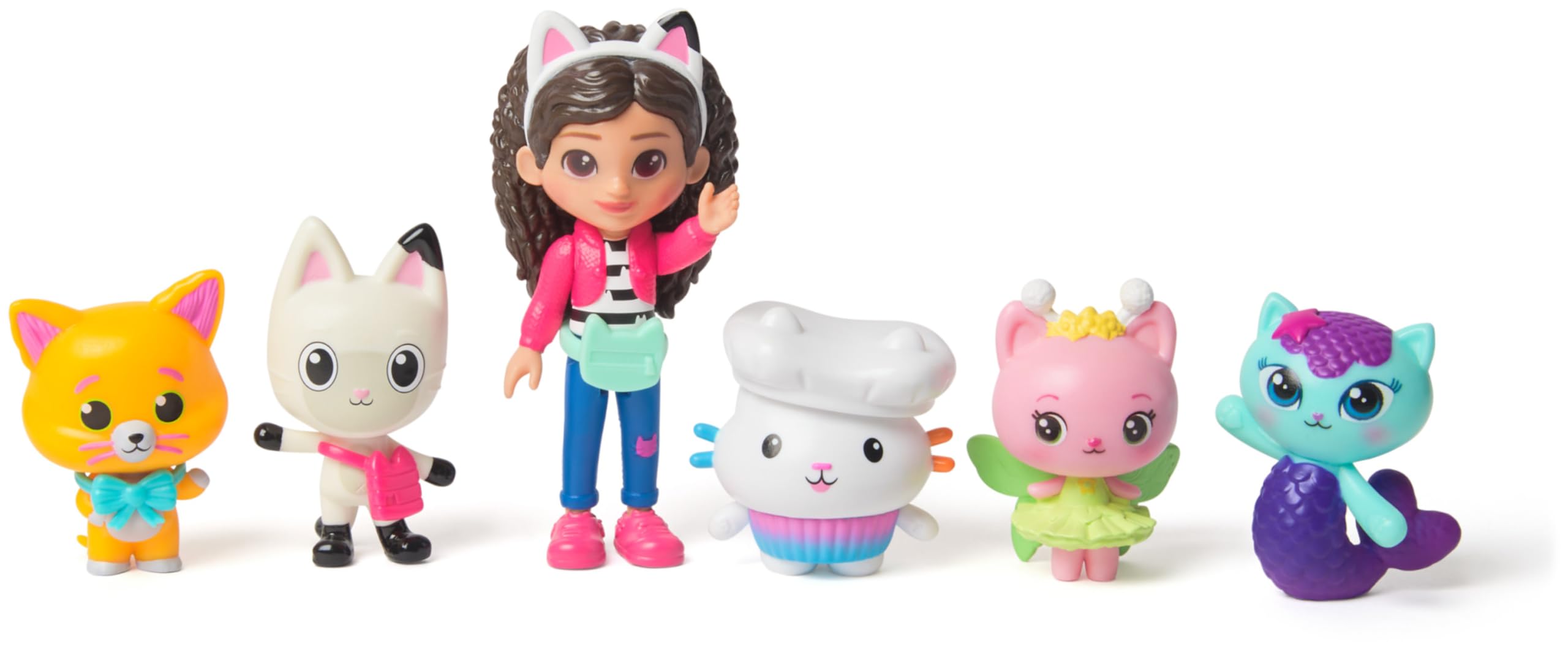 Gabby's Dollhouse The Movie, Cat-Venture Crew Pack, 11-Piece Toy Figure Set with Accessories, Kids Toys for Girls & Boys Ages 3 And Up, Multicolore, 6072633