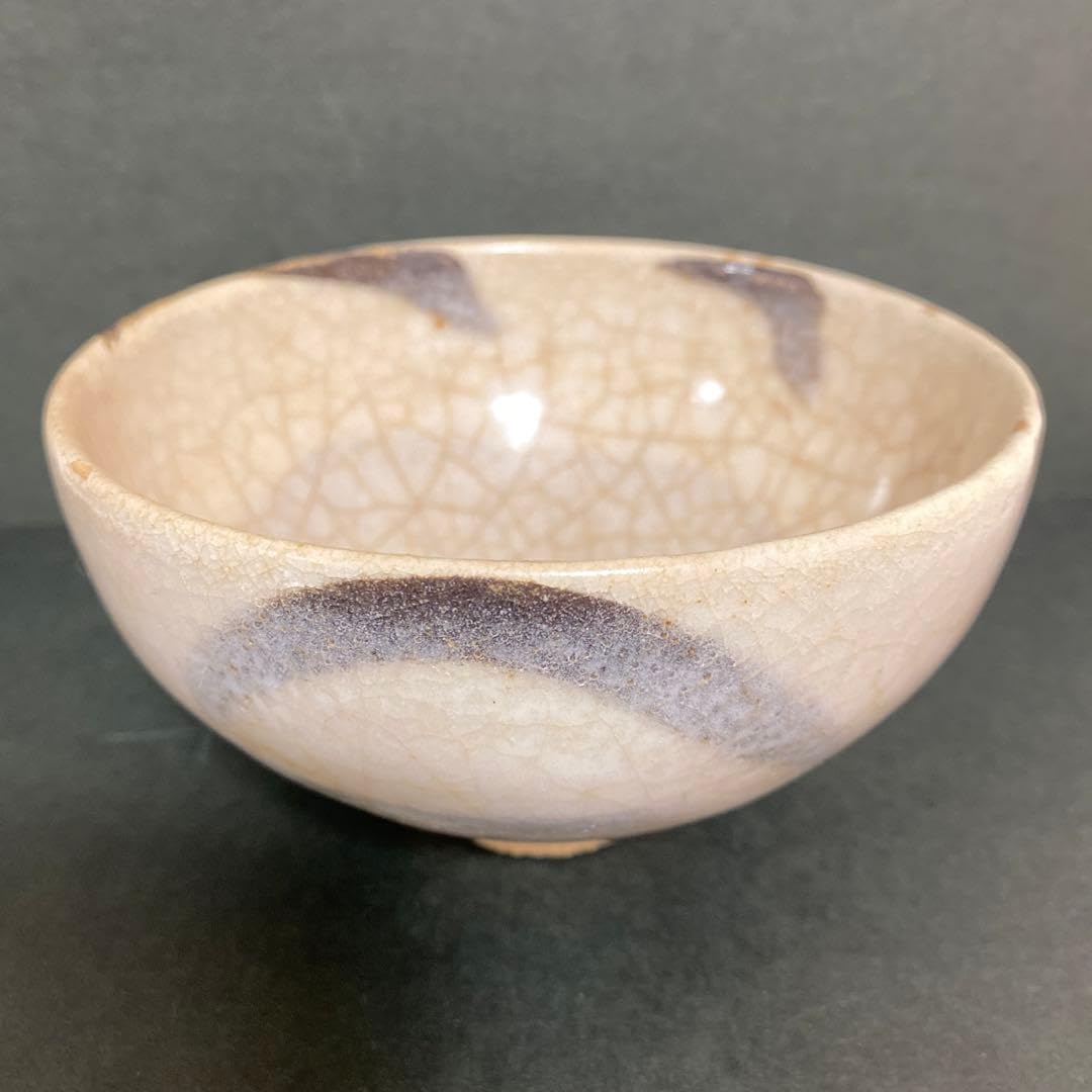 Amazon | 京焼 茶碗 清水保孝造 灰釉 鉄絵 亀遊文茶道具 抹茶碗 | ノー