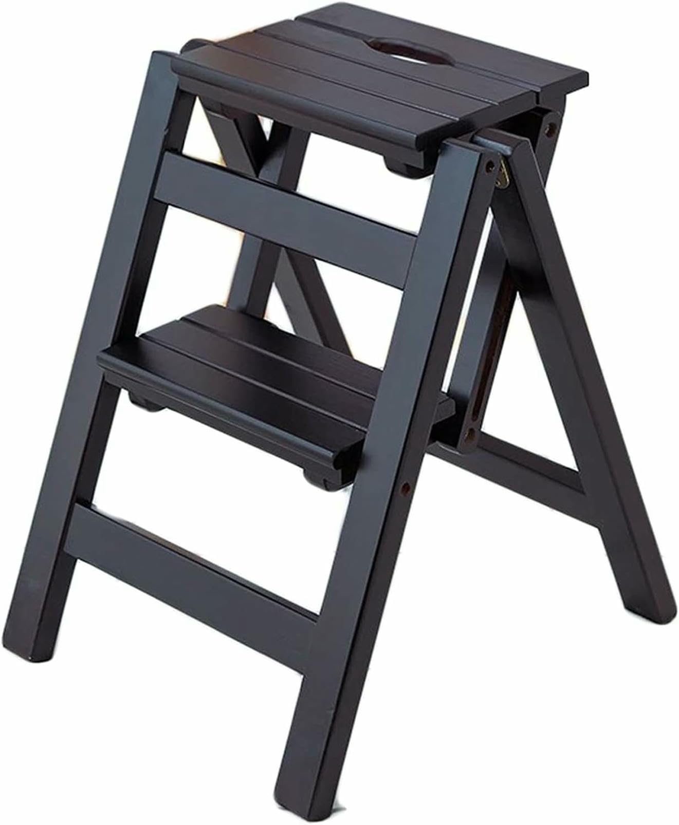 Tabouret Pliable en Bois Escabeau Gain de Place pour la Cuisine