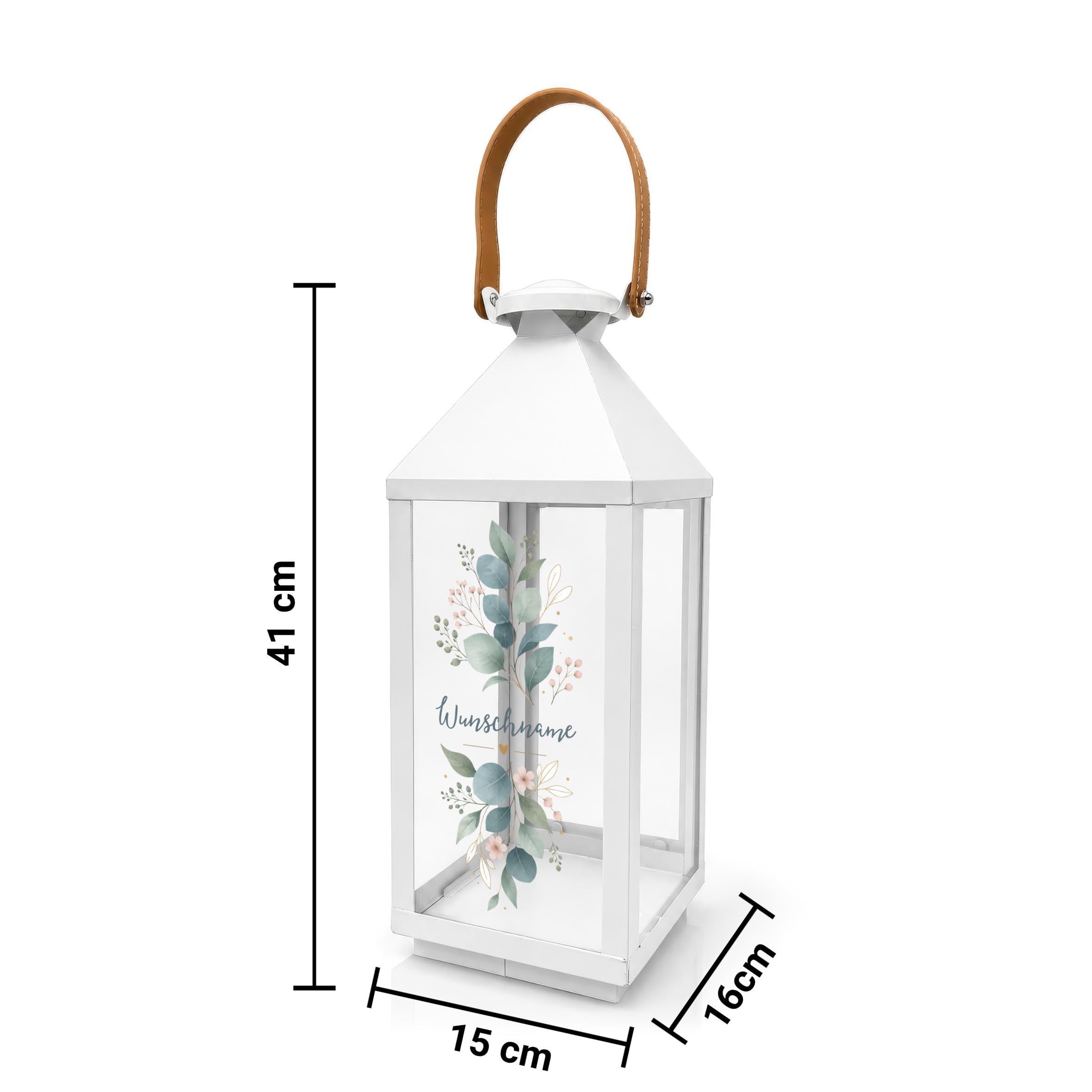 printplanet - Laterne Wildblumenstrauß - 41 cm