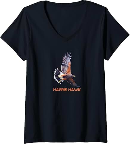 Harris Hawk V-neck T-Shirt